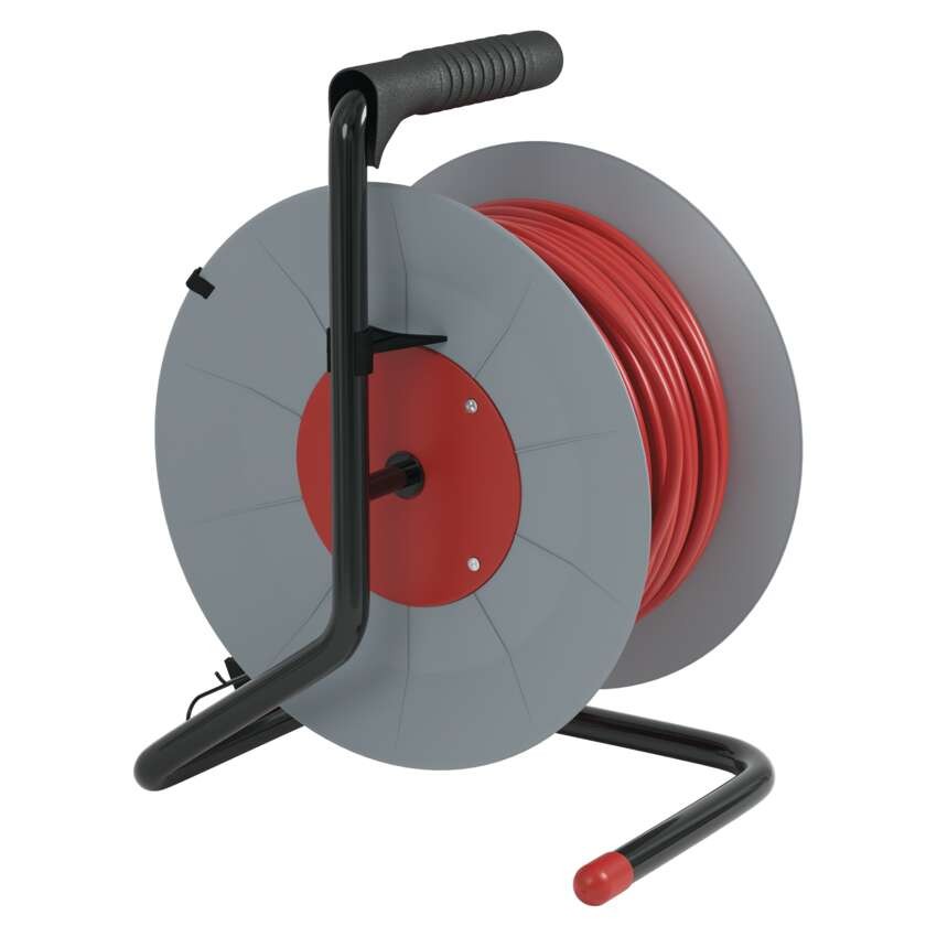Pagarinātāja spole, 40 m / 4 kontaktligzdas / oranža / PVH / 230 V / 1,5 mm2