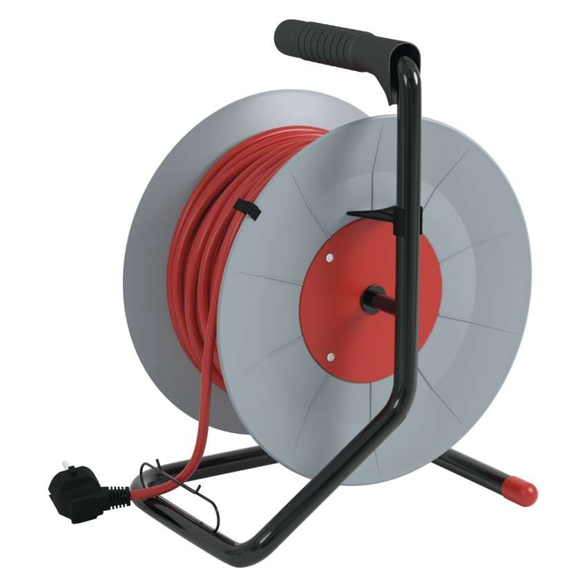 Pagarinātāja spole, 40 m / 4 kontaktligzdas / oranža / PVH / 230 V / 1,5 mm2