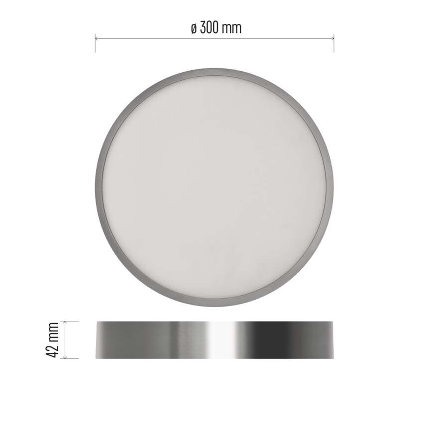 LED panel NEXXO,nadometni,  okrogli, srebrn, 28,5W, nastavljiva CCT