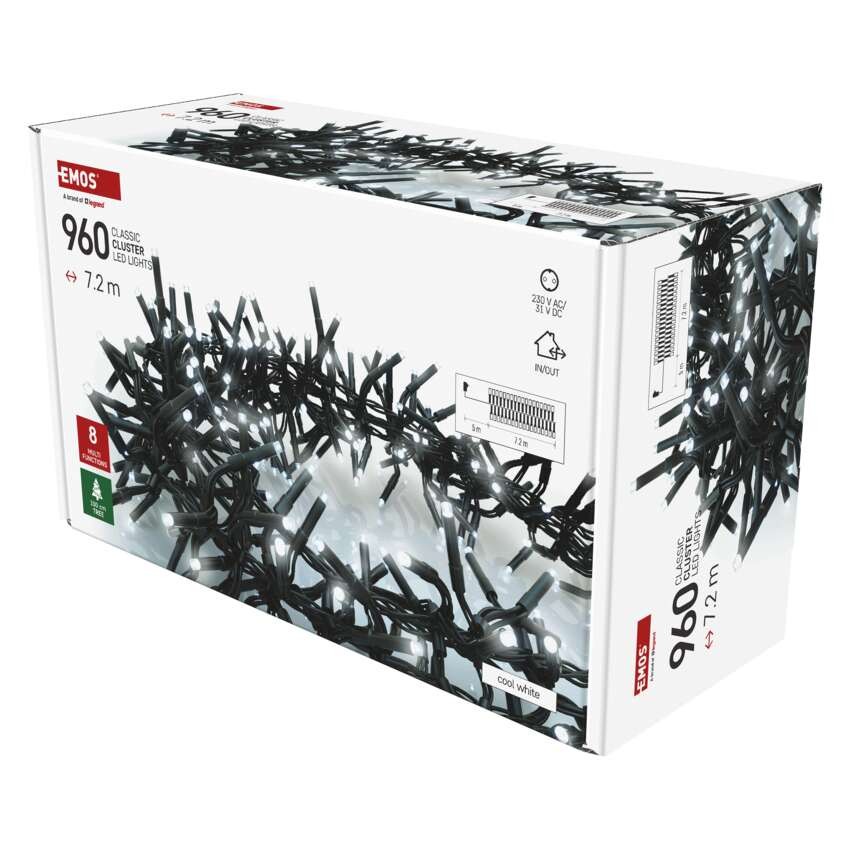 LED Weihnachtliche Lichterkette – Igel, 7,2 m, Außen und Innen, Kaltweiß, Programme, Timer