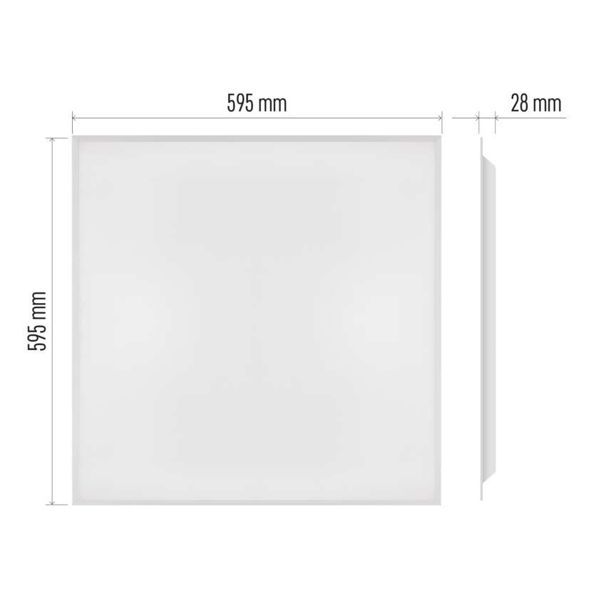 LED panelė REXXO 60×60, kvadratinė, balta, 30W neutrali. b. UGR