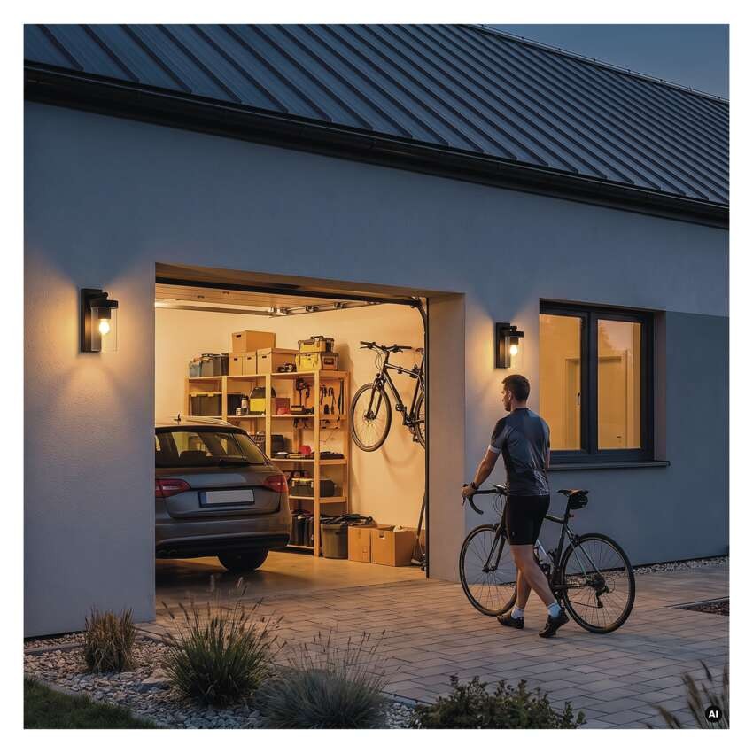 LED sodo šviestuvas ZALA,  12,8 × 8,0 × 23,0 cm, 1 × E27, 15 W