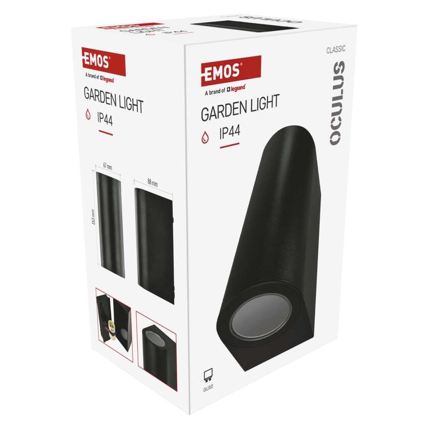 LED aiavalgusti OCULUS, 8,8 × 6,7 × 15,3 cm, 2 × GU10, 2× 7W