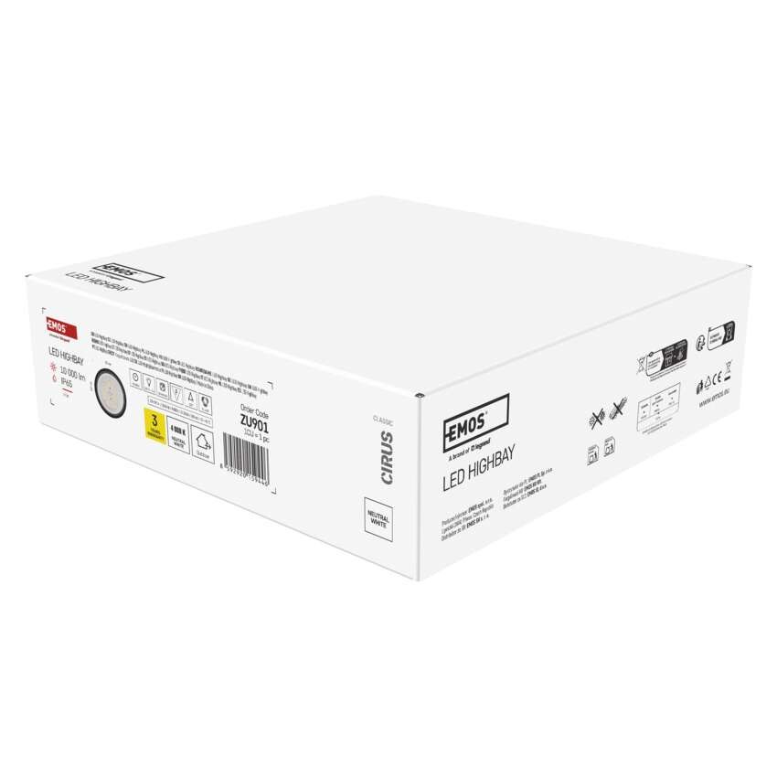 EMOS LED HIGHBAY ipari mennyezeti lámpa CIRUS 77W