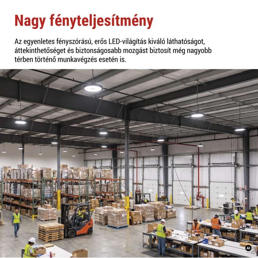 EMOS LED HIGHBAY ipari mennyezeti lámpa CIRUS 77W