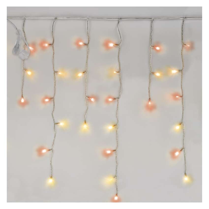 Standard LED povezovalna veriga nihajoča – ledene sveče, 2,5 m, zunanja, rdeča/vintage