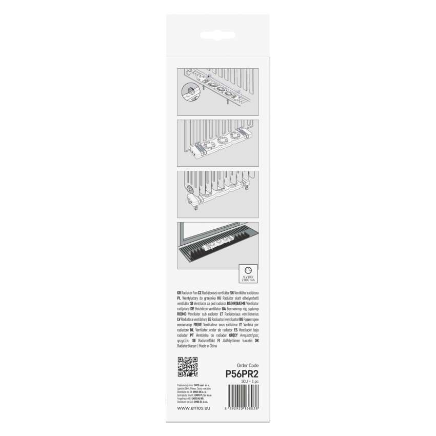 Ventilator za radiator DUO , bele barva