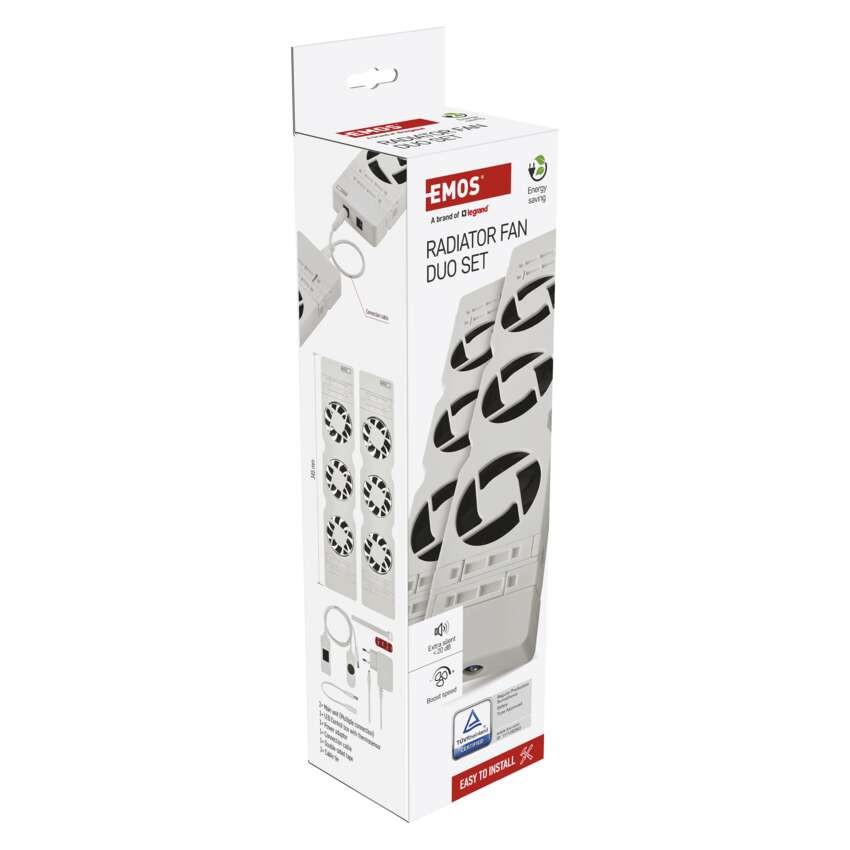 Ventilator za radiator DUO , bele barva