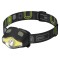 COB LED + LED čelovka P3536, 220 lm, 100 m, 3x AAA