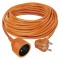 Predlžovací kábel 20 m / 1 zásuvka / oranžový / PVC / 230 V / 1,5 mm2