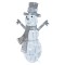 LED Weihnachts-Schneemann Rattan, 82 cm, Außen und Innen, Kaltweiß, Timer