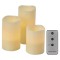 LED Dekoration – 3x Wachskerze, 3x 3x AAA, Innen, Vintage, Fernbedienung