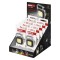 Újratölthető mini LED-es zseblámpa - kulcstartó, 750 lm, 10 db, kínáló dobozban
