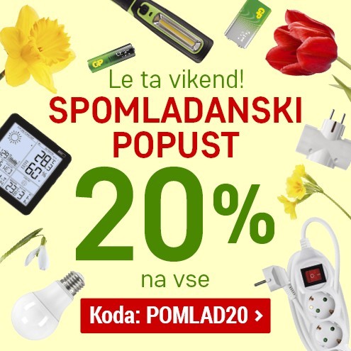 -20 % na vse, POMLAD20