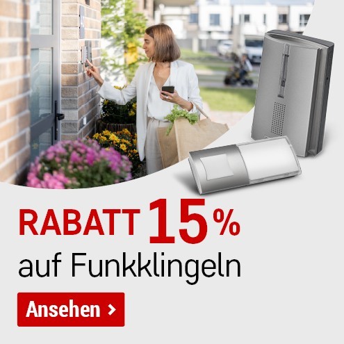 Bezdrátové zvonky -15%, KLINGELN15