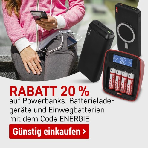 Baterie, Powerbanky, Nabíječky ENERGIE