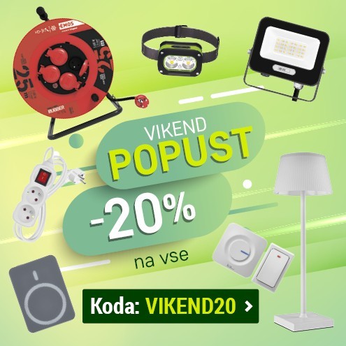 - 20 % na vse, VIKEND20
