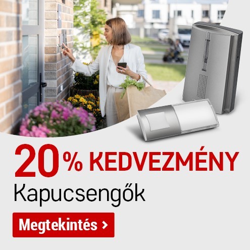 Vezeték nélküli kapucsengők 20 %