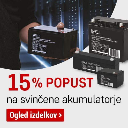 -15 % na svinčene akumulatorje, AKU15