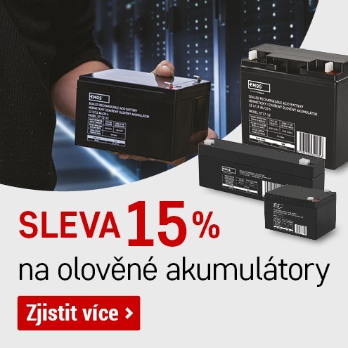 Olověné akumulátory -15 %