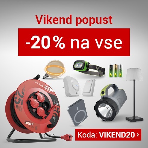 - 20 % na vse, VIKEND20