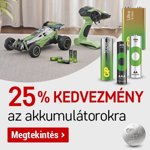 Újratölthető elemek, Eldobható elemek, ENERGIA25, 25 %