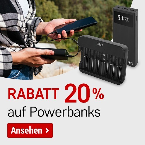 Baterie, Powerbanky, Nabíječky ENERGIE